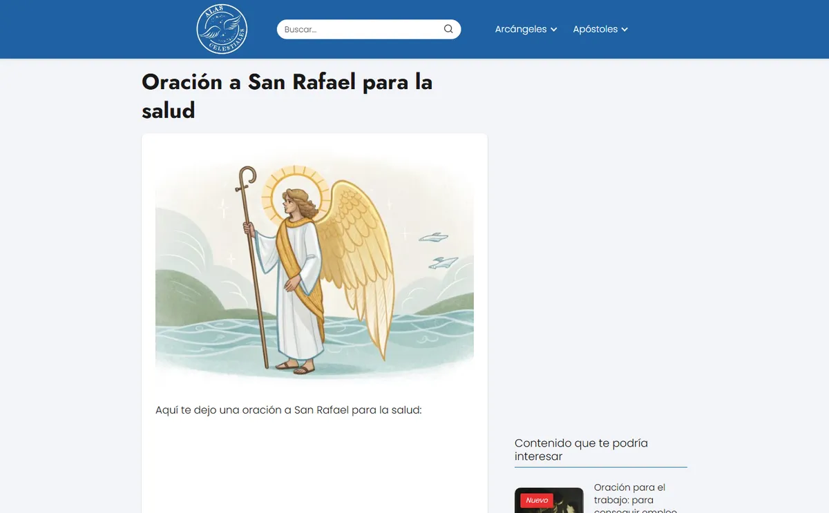 Una oración, antes del rediseño